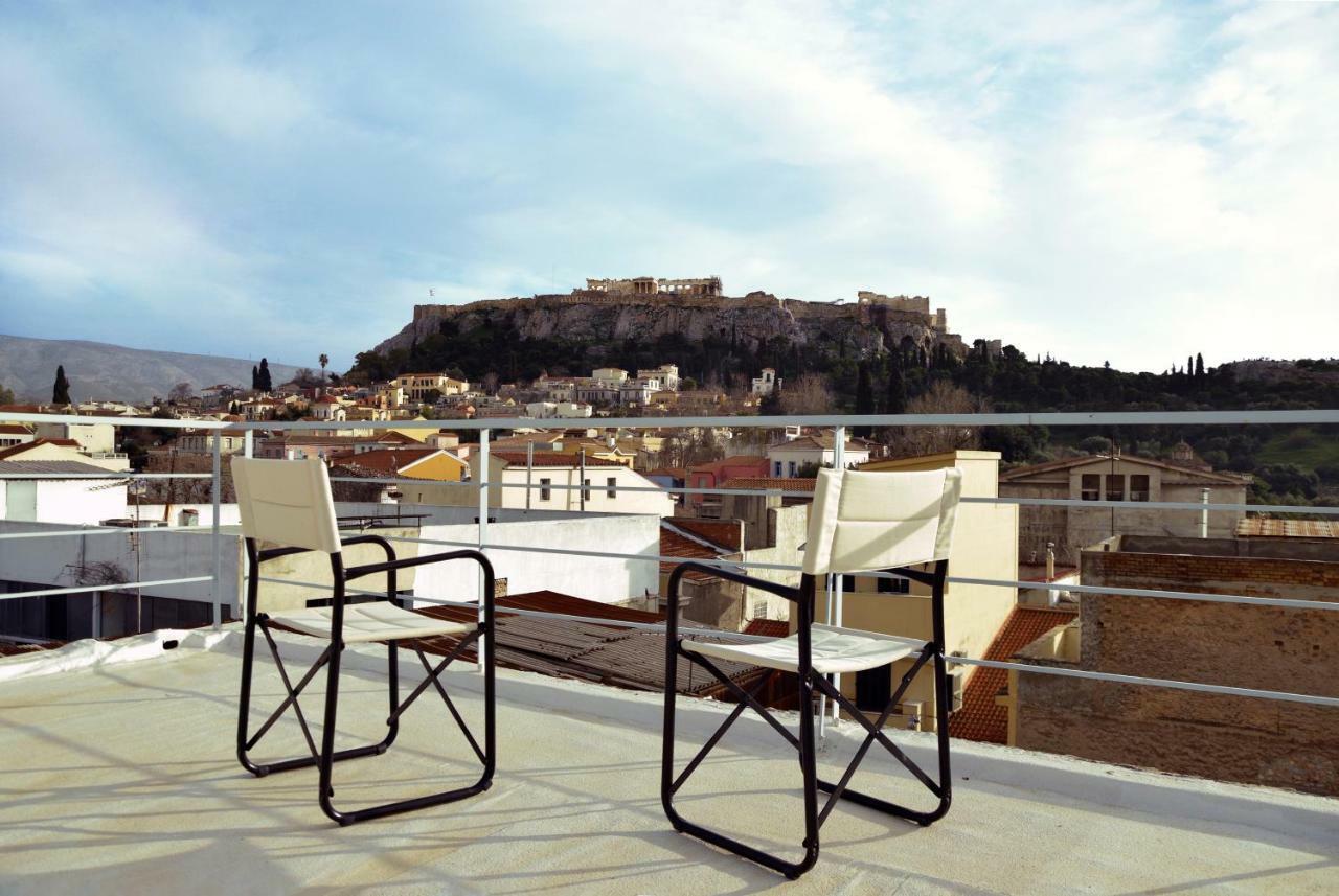 Apartment With Rooftop Terrace & Acropolis View Athena Bagian luar foto